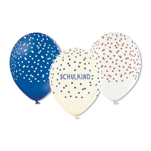 Ballons Schulkind Schulkind blau/natur/weiss