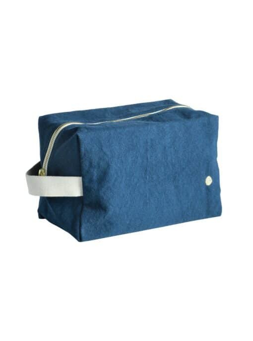 pouch cube organic cotton blue iona 2